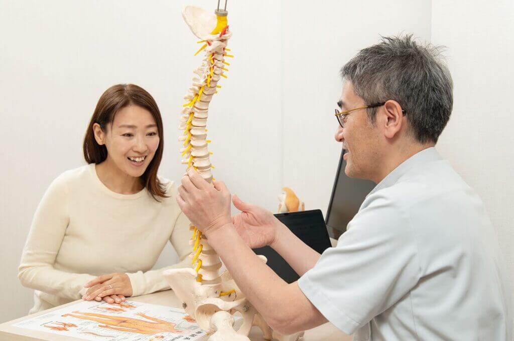 検査結果の説明の様子